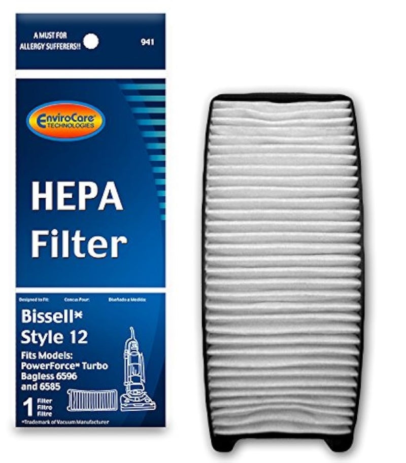 EnviroCare Replacement HEPA Vacuum Filter Designed to Fit Bissell Style 12 Uprights - Image 1